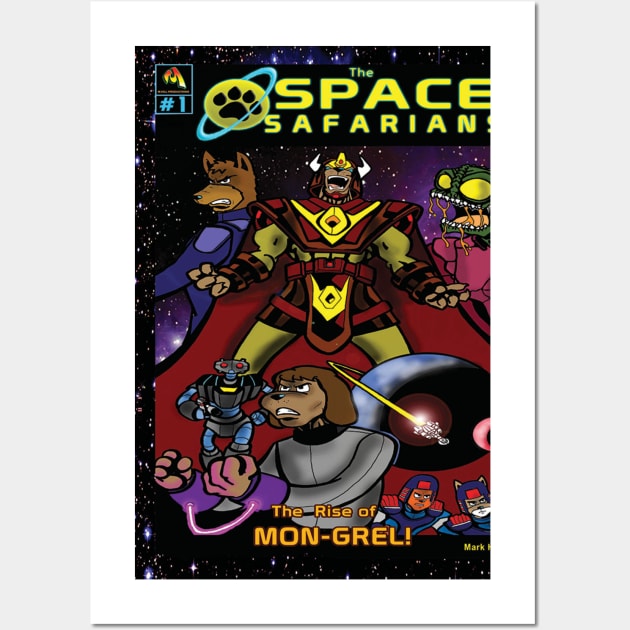 The Space Safarians- The Rise of Mon- Grel Wall Art by DocNebula